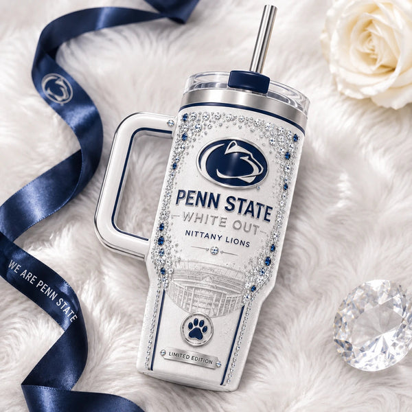 PSU White Out - Crystal-Lit Ivory Tumbler Composition - main