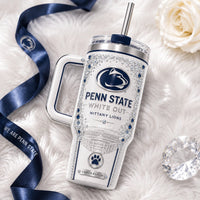 PSU White Out - Crystal-Lit Ivory Tumbler Composition