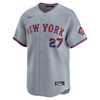 Mark Vientos New York Mets Baseball Jersey, Gray Limited Sportswear Jersey Shirt, Lightweight Breathable Athletic Jersey, Casual Gift for Men