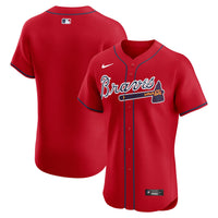 Atlanta Braves Baseball Jersey, Red Elite Alternate Sportswear Jersey Shirt, Lightweight Breathable Athletic Jersey, Casual Gift for Men