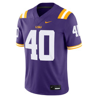 LSU Tigers Football Jersey, Purple Game Sportswear Jersey Shirt, Lightweight Breathable Athletic Jersey, Casual Gift for Men, Style 204654080