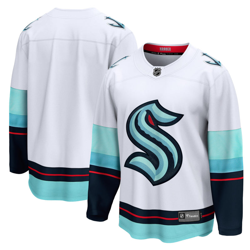 Seattle Kraken Hockey Jersey, White Breakaway Sportswear Jersey Shirt, Long Sleeve Hockey Sweater Jersey, Casual Gift for Men, Style 4429841