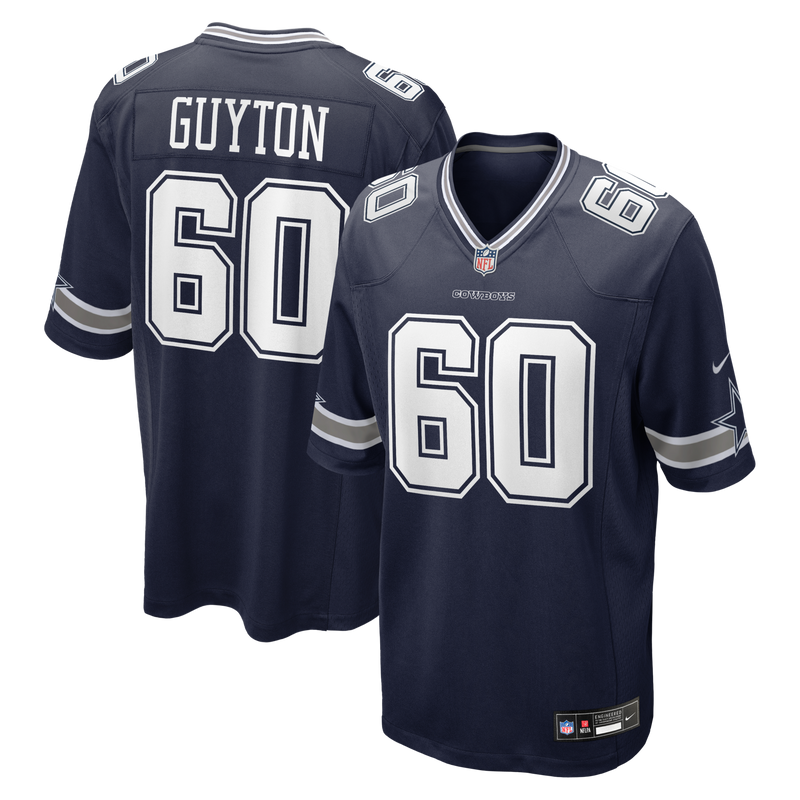 Tyler Guyton Dallas Cowboys Football Jersey, Navy Game Sportswear Jersey Shirt, Lightweight Breathable Athletic Jersey, Casual Gift for Men