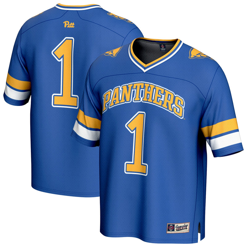 Pitt Panthers Lightweight Collegiate Football Jersey, Royal Sportswear Jersey Shirt, Lightweight Breathable Athletic Jersey, Casual Gift for Men