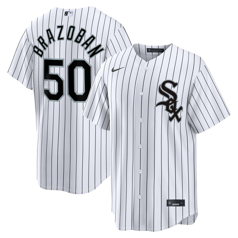 Huascar Brazoban Chicago White Sox Baseball Jersey, Replica Sportswear Jersey Shirt, Lightweight Breathable Athletic Jersey, Casual Gift for Men