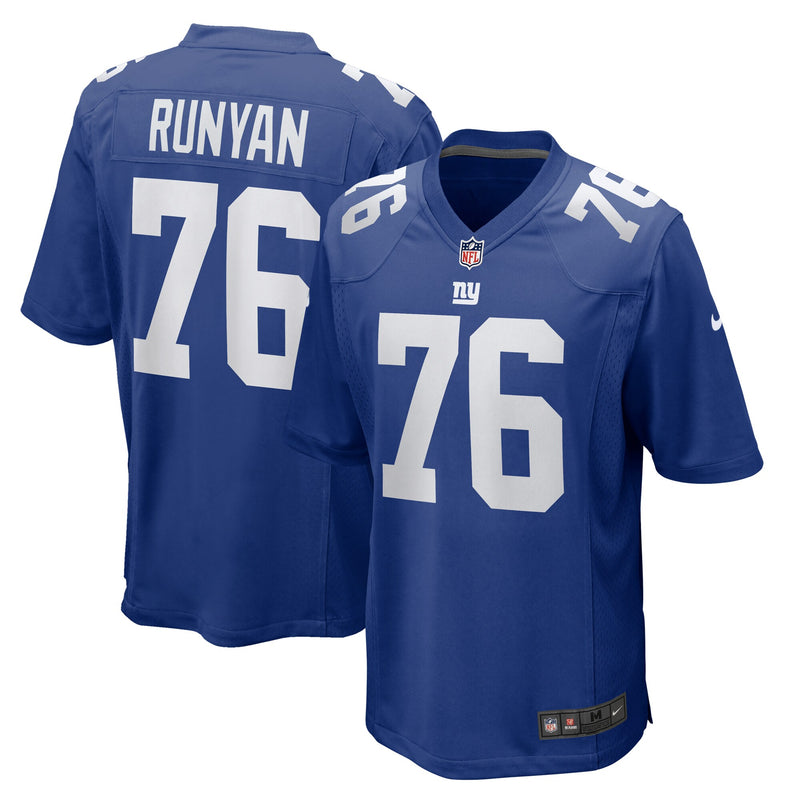 Jon Runyan New York Giants Football Jersey, Royal Game Sportswear Jersey Shirt, Lightweight Breathable Athletic Jersey, Casual Gift for Men