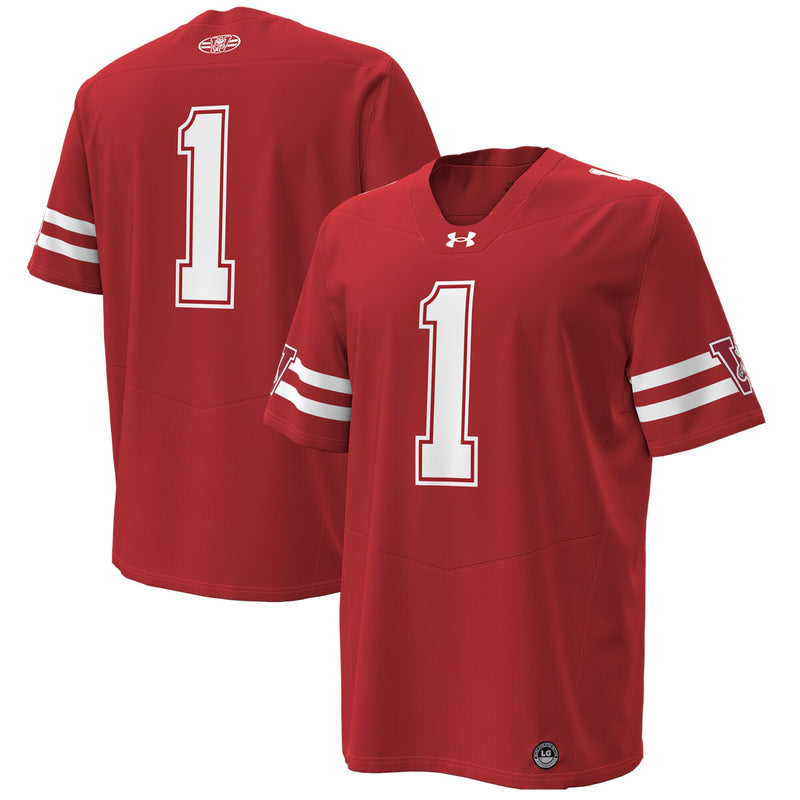 Wisconsin Badgers Football Jersey, Red Replica Game Sportswear Jersey Shirt, Lightweight Breathable Athletic Jersey, Casual Gift for Men