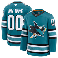 San Jose Sharks Hockey Jersey, Teal Premium Sportswear Jersey Shirt, Long Sleeve Hockey Sweater Jersey, Casual Gift for Men, Style 202055729