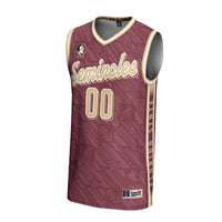 Florida State Seminoles Basketball Jersey, Garnet Sportswear Jersey Shirt, Sleeveless Athletic Tank Jersey, Casual Gift for Men, Style 201346780
