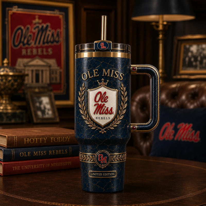 MISS Crest - Navy Lacquer, Gold Laurel and Quiet Heraldry