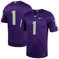 TCU Horned Frogs Football Jersey, Purple Sportswear Jersey Shirt, Lightweight Breathable Athletic Jersey, Casual Gift for Men