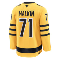 Evgeni Malkin Pittsburgh Penguins Hockey Jersey, Gold Premium Sportswear Jersey Shirt, Long Sleeve Hockey Sweater Jersey, Casual Gift for Men