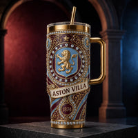 AVL 1874 - Claret and Blue Heritage Crest Tumbler