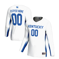 Kentucky Wildcats Volleyball Jersey, White Sportswear Jersey Shirt, Lightweight Breathable Athletic Jersey, Casual Gift for Men, Style 200461829