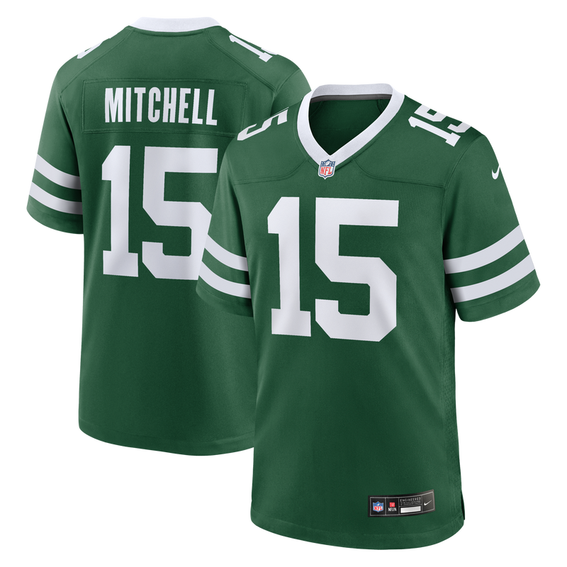 Adonai Mitchell New York Jets Football Jersey, Green Game Sportswear Jersey Shirt, Lightweight Breathable Athletic Jersey, Casual Gift for Men