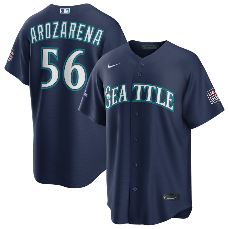 Randy Arozarena Seattle Mariners Baseball Jersey, Navy Sportswear Jersey Shirt, Lightweight Breathable Athletic Jersey, Casual Gift for Men