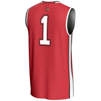 Louisville Cardinals Basketball Jersey, Red Sportswear Jersey Shirt, Sleeveless Athletic Tank Jersey, Casual Gift for Men, Style 200845031