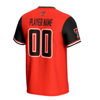 Texas Tech Red Raiders Softball Jersey, Lightweight Sportswear Jersey Shirt, Lightweight Breathable Athletic Jersey, Casual Gift for Men