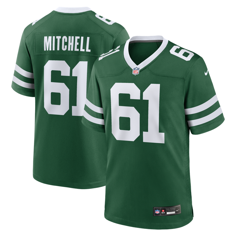 Max Mitchell New York Jets Football Jersey, Green Game Sportswear Jersey Shirt, Lightweight Breathable Athletic Jersey, Casual Gift for Men