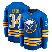 Alex Lyon Buffalo Sabres Hockey Jersey, Royal Breakaway Home Sportswear Jersey Shirt, Long Sleeve Hockey Sweater Jersey, Casual Gift for Men