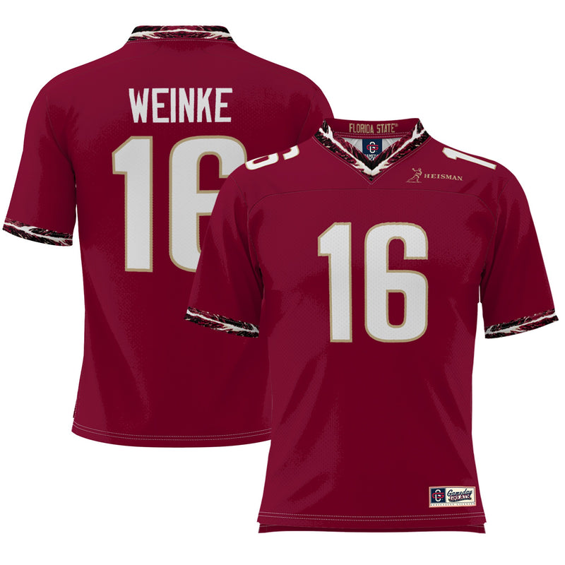 Chris Weinke Garnet Florida Football Jersey, Football Sportswear Jersey Shirt, Lightweight Breathable Athletic Jersey, Casual Gift for Men
