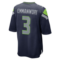 Nick Emmanwori Seattle Seahawks Football Jersey, Navy Game Sportswear Jersey Shirt, Lightweight Breathable Athletic Jersey, Casual Gift for Men