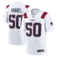 Mike Vrabel New England Patriots Football Jersey, White Sportswear Jersey Shirt, Lightweight Breathable Athletic Jersey, Casual Gift for Men