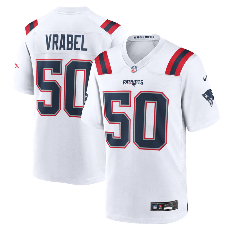 Mike Vrabel New England Patriots Football Jersey, White Sportswear Jersey Shirt, Lightweight Breathable Athletic Jersey, Casual Gift for Men