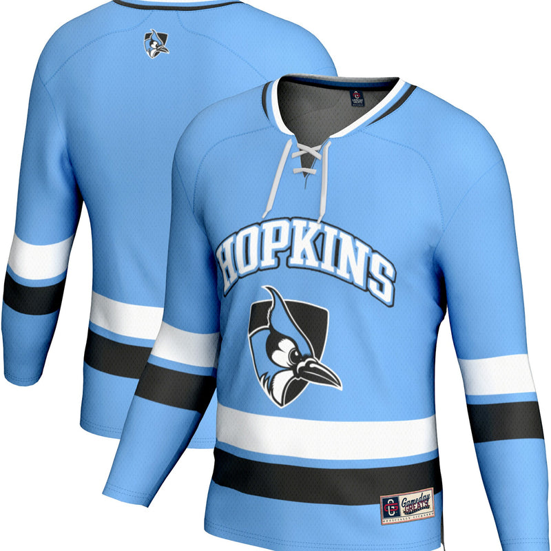 Johns Hopkins Blue Jays Hockey Jersey, Light Sportswear Jersey Shirt, Long Sleeve Hockey Sweater Jersey, Casual Gift for Men
