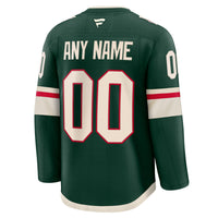 Minnesota Wild Hockey Jersey, Green Premium Sportswear Jersey Shirt, Long Sleeve Hockey Sweater Jersey, Casual Gift for Men, Style 202055705