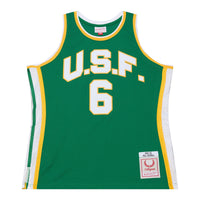 San Francisco Dons Basketball Jersey, Green Swingman Sportswear Jersey Shirt, Sleeveless Athletic Tank Jersey, Casual Gift for Men