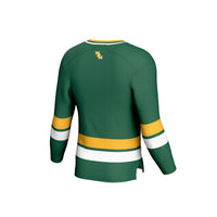 William & Mary Tribe Hockey Jersey, Green Sportswear Jersey Shirt, Long Sleeve Hockey Sweater Jersey, Casual Gift for Men