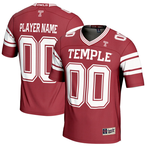 Temple Owls NIL Pick-A-Player Football Jersey - Crimson
