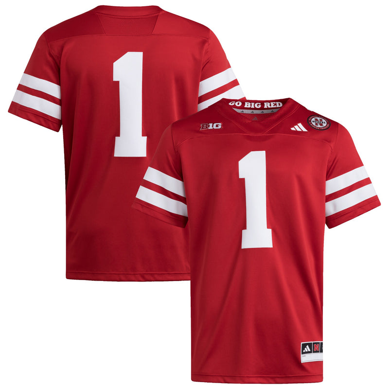 Nebraska Huskers Football Jersey, Scarlet Sportswear Jersey Shirt, Lightweight Breathable Athletic Jersey, Casual Gift for Men, Style 202538852