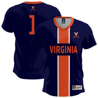Virginia Cavaliers Soccer Jersey, Navy Sportswear Jersey Shirt, Lightweight Breathable Athletic Jersey, Casual Gift for Men, Style 200422675