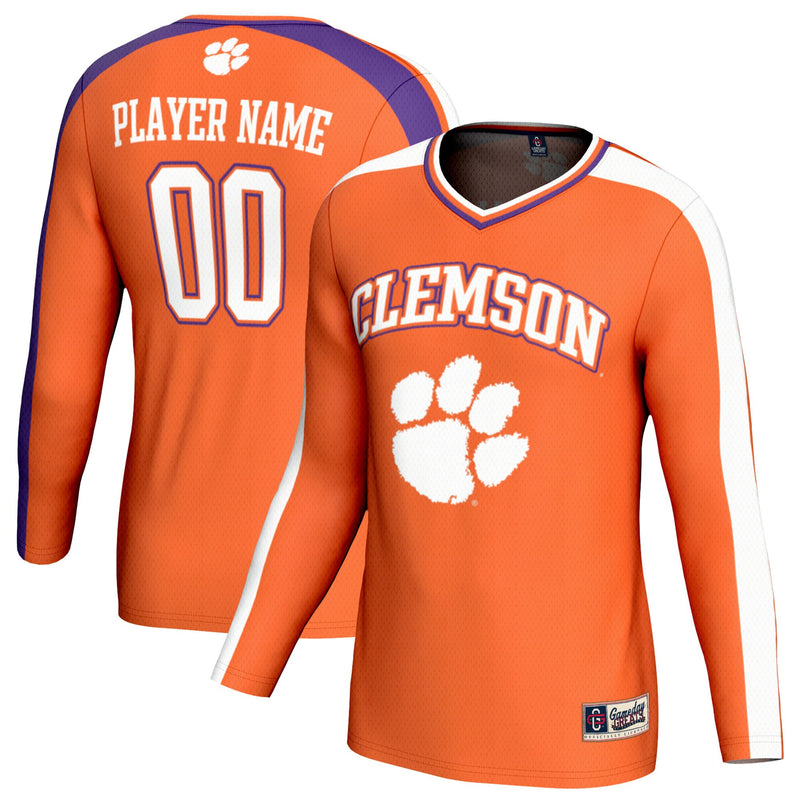 Clemson Tigers Volleyball Jersey, Orange Sportswear Jersey Shirt, Lightweight Breathable Athletic Jersey, Casual Gift for Men, Style 203494821