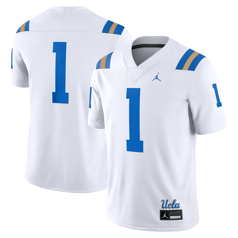 UCLA Bruins Football Jersey, White Game Sportswear Jersey Shirt, Lightweight Breathable Athletic Jersey, Casual Gift for Men