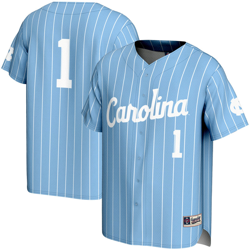 North Carolina Tar Heels Baseball Jersey, Sportswear Jersey Shirt, Lightweight Breathable Athletic Jersey, Casual Gift for Men, Style 201214749