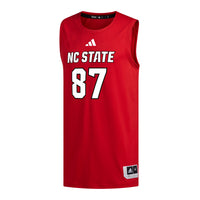 NC State Wolfpack Basketball Jersey, Red Replica Sportswear Jersey Shirt, Sleeveless Athletic Tank Jersey, Casual Gift for Men