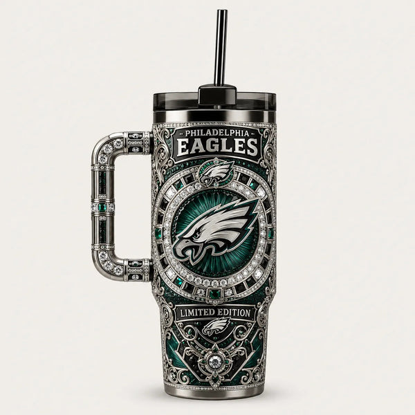 PHI Regalia - Jeweled Emblem Tumbler in Midnight Green - main
