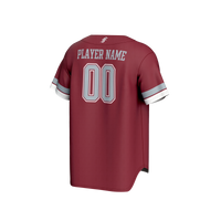 Fordham Rams Baseball Jersey, Maroon Sportswear Jersey Shirt, Lightweight Breathable Athletic Jersey, Casual Gift for Men, Style 203645200