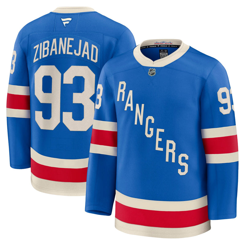 Mika Zibanejad New York Rangers Hockey Jersey, Blue Premium Sportswear Jersey Shirt, Long Sleeve Hockey Sweater Jersey, Casual Gift for Men