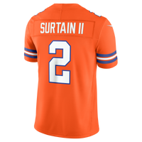 Pat Surtain II Denver Broncos Football Jersey, Orange Sportswear Jersey Shirt, Lightweight Breathable Athletic Jersey, Casual Gift for Men