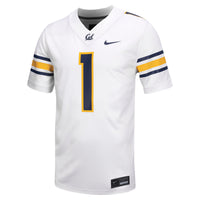 Cal Bears Football Jersey, White Sportswear Jersey Shirt, Lightweight Breathable Athletic Jersey, Casual Gift for Men, Style 201905492