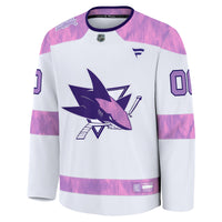 San Jose Sharks Hockey Jersey, White Sportswear Jersey Shirt, Long Sleeve Hockey Sweater Jersey, Casual Gift for Men, Style 202532991