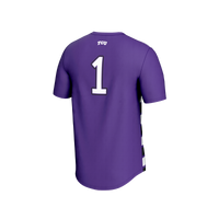 TCU Horned Frogs Soccer Jersey, Purple Fashion Lightweight Sportswear Jersey Shirt, Lightweight Breathable Athletic Jersey, Casual Gift for Men