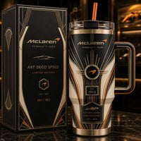 MC Art Deco Speed - Ivory, Onyx and Gold Tumbler