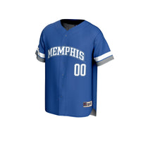 Memphis Tigers Baseball Jersey, Royal Sportswear Jersey Shirt, Lightweight Breathable Athletic Jersey, Casual Gift for Men, Style 203336536