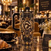 Gilded Loyalty - Hufflepuff Badger Crest Tumbler