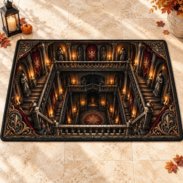 Candlelit Descent - Gothic Cathedral Floor Composition - main